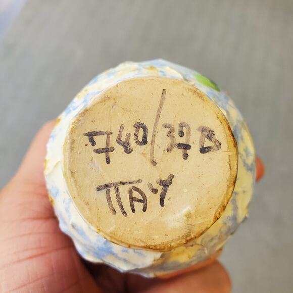 Vintage Dulane Hand Painted Ceramic Minature Pitcher Floral Accents Italy Made - Picture 6 of 9